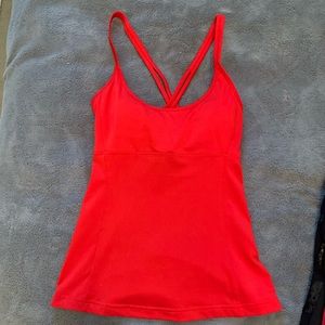 Red Hot Alo yoga workout tank